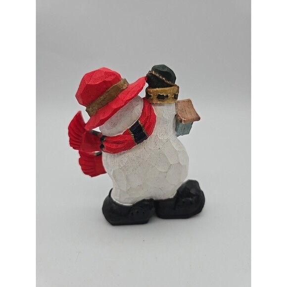Snowman Vintage Artmark Jolly Snowman Figurine Winter Decore 1999 - Picture 4 of 11